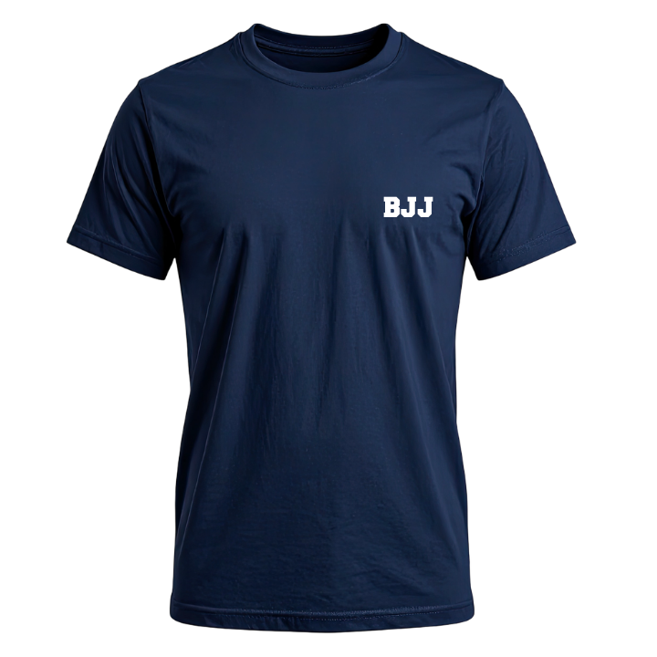 camiseta luna basica azul escuro frente mockup